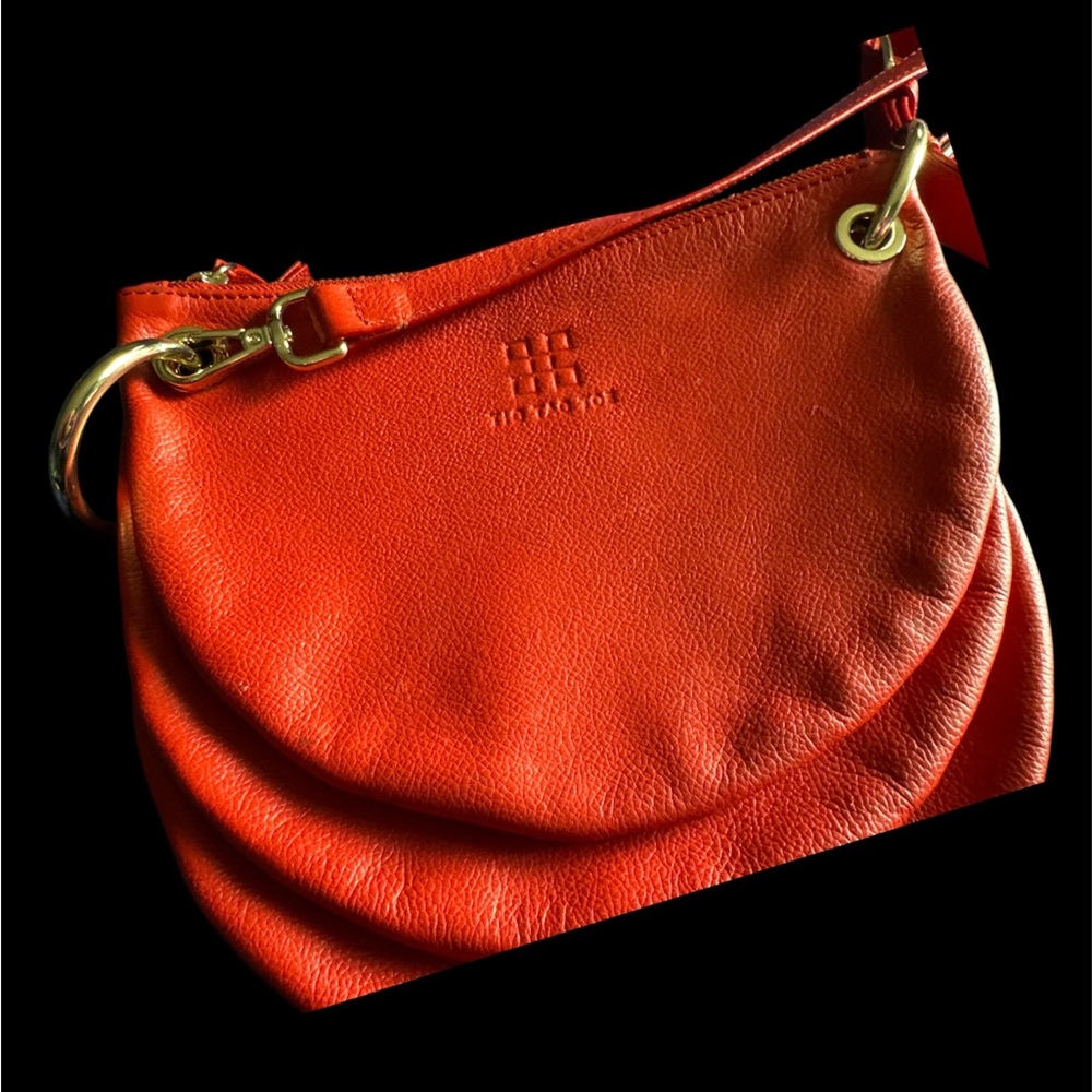 Tic Tac Toe Minime Interchangeable 3-In-1 Purses Bags Red Leather, NWOT